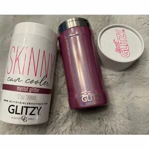 12Oz. Glitzy Girl Skinny Can Cooler Merlot Glitter Skinny Can Cooler Skinny beer